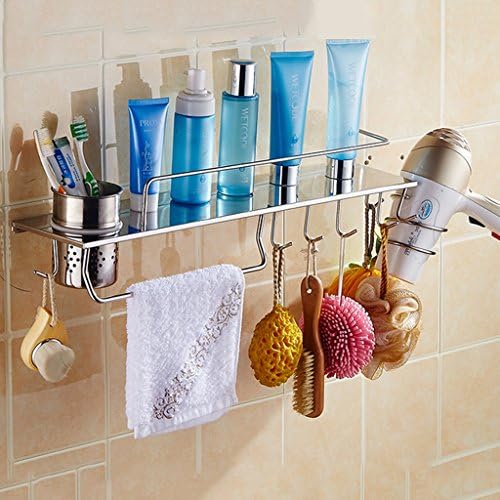 Ali Stainless Steel Hair Dryer Shelf Blowing Bracket Bracket Bathroom Bathroom Shelf Wall Pendant ( Size : 53cm )