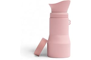 KIDDIWHIZZ Whizzer™ - Discreet Portable Toilet For Adults - Seen on Dragons Den - Travel Essentials for Festivals, Camping, Caravans & Travel - Silicone Pee Bottle for Men & Women - Portable & Leakproof - 500ml