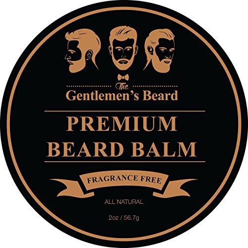 The Gentlemen’s Beard Premium Beard Balm – 60ml – Tame Your Beard With No Greasiness – Make It Look Thicker and Fuller – Fragrance Free