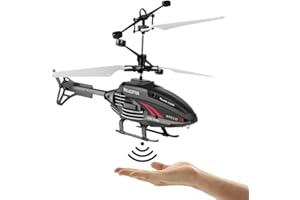 BSTCAR Flight Helicopter Toy, Infrared LED Flying Helicopter, Children's Hand Control Game Outdoor
