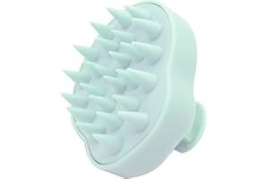 PONETTE - Cepillo Exfoliante Capilar en color Verde Turquesa, Emulsionador de Champú, Masajeador del Cuero Cabelludo, Marca Española