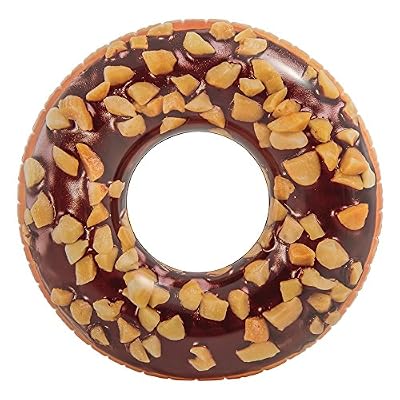 Intex 56262 NP Nutty Chocolat En forme de donut Tube jouet, 114,3 cm
