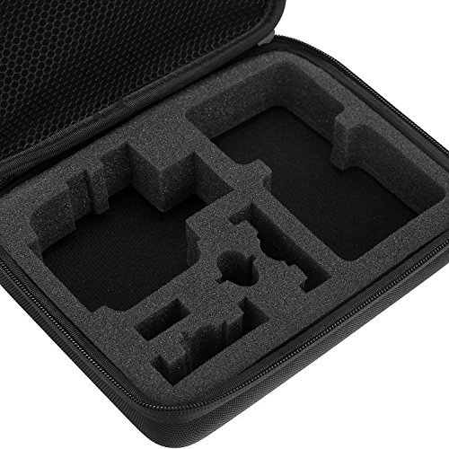 Shoot® Case für GoPro Hero 5 / 4 / 3+ / 3 / 2 / 1 – Tasche für Kamera, Gehäuse, LCD, Akku, SD Karte und Zubehör Universal - 8
