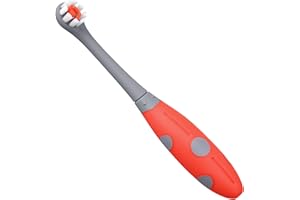 Mombella Ladybug Red Dot Cepillo de Dientes para Niños de 2 Años+, Cepillo de Dientes para Niños con Cerdas de Punto Rojo Suave