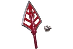 SHARROW 6pcs Pointe de Flèche 125 Grains Tir à l'arc Chasse Broadheads avec 2 Lames 100Grain pour Arc et Flèches