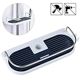 duschablage ohne bohren bauhaus 【Kein Bohren und einfach zu installieren】 Kein Werkzeug erforderlich und kein Loch an der Wand. Snap Joint Design, Regal kann steigen und fallen.Sie können es in jede gewünschte Höhe bewegen. Abnehmbarer Boden ist wasserdicht und schimmelfest, leicht zu reinigen.