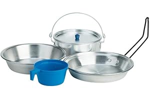 Ferrino Mono Popote, Set da Cucina per Campeggio Unisex, Grigio, 1 Persona