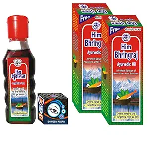 Bhimseni Karyalay Him Bhringraj Ayurvedic Oil -100 ml (Double Pack)