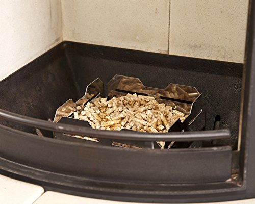 Kamin-Anzündkorb Pelletkorb zum Kaminfeuer machen mit Pellets statt Anzündholz Generation 4.0 - 3