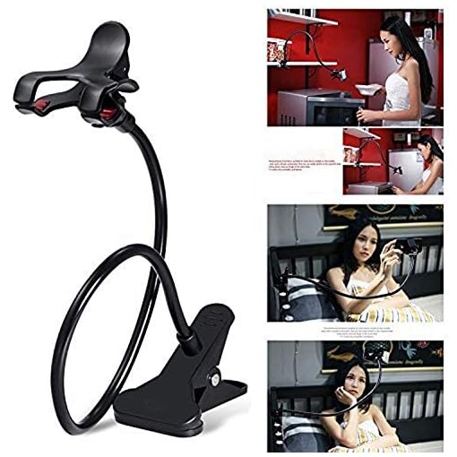 JAZLOG Flexible Hand & 360 Degree auto Adjustable Lazy Hanging Mobile Phone Strong and Durable Stand or Holder Compatible with All Smartphones Multipurpose for Table/Bed/Office - Image 3