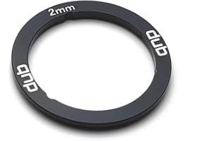 TAKEWELL Entretoise de boîtier de pédalier DUB pour installation de boîtier de pédalier SRAM DUB, aluminium, 1 pièce, Largeur : 2 mm. L’entretoise en alliage d’aluminium remplace l’entretoise en plastique.
