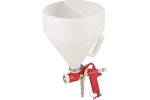 CIKONIELF Pistola de Pulverización de Mortero de Cemento 6L Pistola de Estuco con 3 Boquillas de 4/6 / 8mm para Decoración del Hogar, Construcción