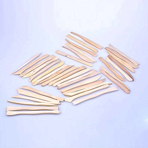 Hrph 38pcs 8-Zoll-Holz-Plastik-Lehm-Keramik Mini Schärfen Modellieren DIY Werkzeug-Satz - 3