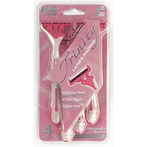 Trinity Disposable Razors Pivoting Head Shaver Pack of 4