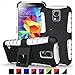 Produktbild Nnopbeclik Samsung Galaxy S5 / S5 Neo Hülle, Dual Layer Rugged Armor stoßfest Handy Schutzhülle Silikon Tasche für Samsung Galaxy S5 / S5 Neo - Weiß + 1x Display Schutzfolie Folie