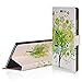 Produktbild WindCase Klappetui Brieftasche PU Leder Schutzhülle für Wiko Fever 4G Hülle Green Tree Muster PU Ledertasche Case mit Standfunktion Kartenfächer