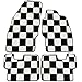 Price comparison product image JVL Mini Countryman R60 2010-2014 High Quality Fully Tailored Checkered Car Mat Set with 2 Clips - Black/White