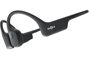 SHOKZ OpenRun Bone Conduction Headphones, Open-Ear Bluetooth Sports Earphones with Mic, IP67 Waterproof Wireless Headset for Running and Workout, 8H Playtime, USB-C - Comet Grey, Sport headband