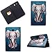 Produktbild JIan Ying Galaxy Tab E 9.6" SM-T560 Schutzhülle, Painted Muster Serie PU Leder Premium Flip Magnetverschluss Wallet Cover Tablet Standfunktion Schutzhülle Hülle Holster für Samsung Galaxy Tab E 9.6" SM-T560 SM-T561 - Baby elephant