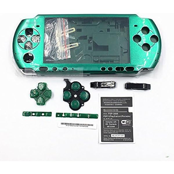 Hzxkqmil Replacement Full Housing Shell Case for Sony PSP 3000