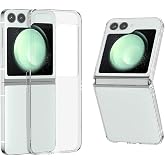 Microcase Samsung Galaxy Z Flip 7 FE/Z Flip 6 ile Uyumlu Sert Kristal Kapaklı Kılıf Şeffaf- AL3157