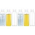 ECVV 6Pcs 100ML Empty Clear Plastic Squeeze Bottles with Disc Top Flip Cap Travel Bottle BPA-Free Containers For Shampoo, Lotions, Liquid Body Soap, Creams