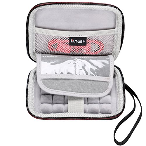 LTGEM EVA Festplattentasche für WD Western Digital My Passport Ultra , Elements SE/Toshiba Canvio Basics 1 TB /Seagate Backup/Transcend 2 TB /Kingston MLWG2/RAVPower FileHub Externe Festplatte-schwarz - 6