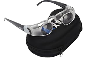 IPENNY Loupe de télévision 2.1X 0 à +300 degrés Lunettes jumelles loupe mains libres pour regarder la télévision, loupe presbyopie