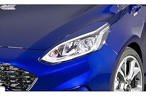 RDX Racedesign Scheinwerferblenden kompatibel mit Ford Fiesta MK8 2017-2022 (ABS)