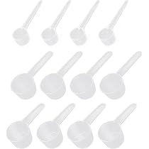 12 Cuillères à Mesurer Double Face En Plastique Blanc - 8,5 Cm - Pour Sel, Sucre, épices - Ustensile De Cuisine Réutilisable