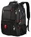 Produktbild 17 Zoll Rucksack Laptop,Groß Durable Reiserucksack mit USB Ladeanschluss für Männer Frauen,Schule Business Computer Bag, Gepolstertes Laptop Fach mit iPad / Tablet / eReader Tasche, Schwarz{45 Litres}
