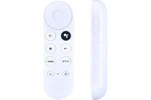 GOUYESHO G9N9N reemplaza el Mando a Distancia por Voz para 2020 Google 4K TV Chromecast Voice Bluetooth IR 4K Snow Streaming Media Player G9N9N GA01920 con Youtube y Netflix