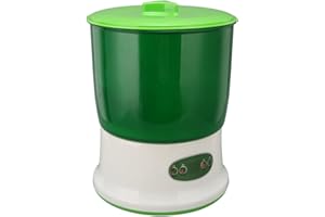 SORANDY Machine à Germes de Soja, Germoir de Graines Automatique Machine à Germes de Soja de Grande Capacité avec Pulvérisateur à 360 Degrés Kit de Culture de Germes de Soja pour Usage Domestique(#3)