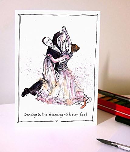 Ballroom Dancing Card, Dancesport, Dance, Foxtrot, Birthday, Personalised