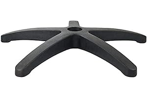 WAYTEX Pie de Silla de Oficina Negro 5 Patillas 300 mm Nylon para Cilindro 50 mm