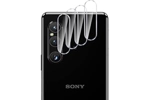 GMUJIAO [4 Stück Kamera Schutzfolie Linse kompatibel mit Sony Xperia 1 V,Sony Xperia 1 V Kamera Schutzfolie Linse,9H Härte,HD Kameraschutz[Anti-Kratzer]-Transparent