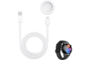 VULCYXA Ładowarka kompatybilna z Huawei Watch GT5/5 Pro/GT4/GT3 Pro/3 SE/GT2 Pro/GT Runner/Watch 4/4 Pro/3/Ultimate, ładowarka do zegarka, przenośna stacja dokująca z niezależnym kablem USB 1M, bezpieczne i