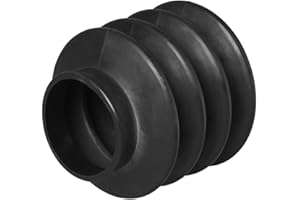 Multibros Soufflet 45/60 mm L = 120 mm pour dispositif de remorque, soufflet en caoutchouc de protection pour attelage de remorque, protection contre la poussière et la saleté pour remorque de