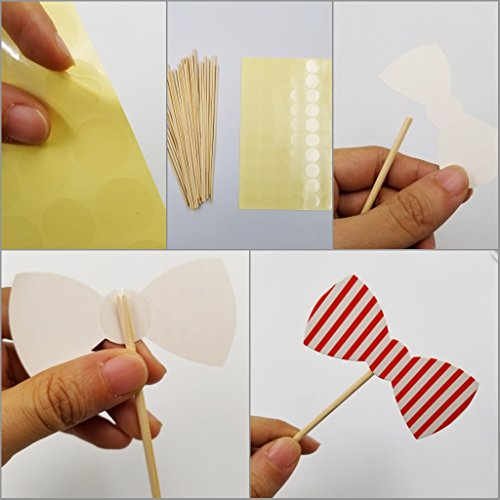 JZK® 58 tlg Foto requisiten verkleidung accessoires masken schnurrbart lippen brille krawatte tabakspfeife hüte bärte photobooth photo booth props zubehör set kit für neujahr hochzeit geburtstag party abschlussfeier etc. (versand ort Deutschland) - 9