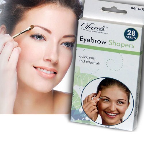 SET OF 28 PERFECT SMOOTH EYE EYEBROW SHAPERS HAIR REMOVAL WAX STRIPS SAFE SKIN