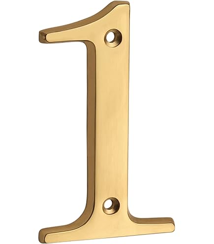 Numero Civico In Ottone L'Artistica Perincioli - Numero 5, 8x6 Cm, Per Esterni Case E Edifici - Foto 3