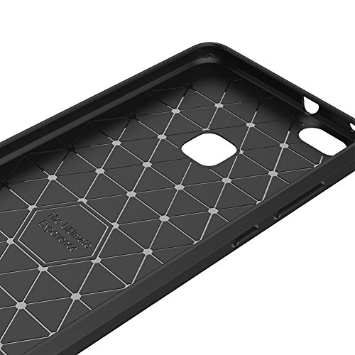 Fundass Carcasa Huawei P10 Lite Amytech 1 5 MM Grueso Gel Silicona Non-slip Anti-Fingerprint Anti-scratch Fundass Carcasa Case Para Huawei P10 Lite  Negro