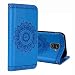 Produktbild für Smartphone Samsung Galaxy A8 Plus 2018 Hülle, Leder Tasche für Samsung Galaxy A8+ 2018 (6,0 Zoll) Flip Cover Handyhülle Bookstyle mit Magnet Kartenfächer Standfunktion (2)