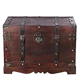 Holztruhe, Schatzkiste, Kolonial Stil, Piratenkiste, edles Design, hochwertige Verarbeitung aus Holz