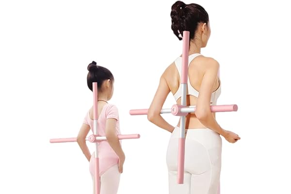 Ejoyous Correcteur de Posture, Bâtons de Yoga, Musculation, Yoga, Pilates, Bâton D'étirement du Dos, Bâton de Correction à Bosse pour Entraînement Complet du Corps à Domicile, Gym,