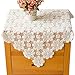 Produktbild QAZWSX Spitze Bett Kabinett Abdeckung, Polyester Tischlampe Möbel Garten Garn Abdeckung Handtuch Staub Tuch Abdeckung Prinzessin Stil Weiß Gefrierschrank Möbelstaubschutz (Size : 80 * 80cm)