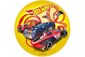 Dolce idea CIALDA in Ostia Personalizzabile Macchine Forma Rotonda diam. 20 cm, Decorazione per Torta