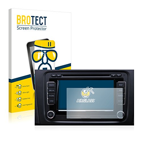 BROTECT Protector Pantalla Cristal compatible con Volkswagen RNS-510 - Vidrio 9H, AirGlass