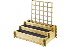 FOREST STYLE Carré potager en bois avec treillis ANGELIC - Cerland