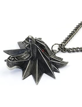 The Witcher 3: Wild Hunt Wolf Pendant Medallion in Zinc Alloy****Limited Edition***